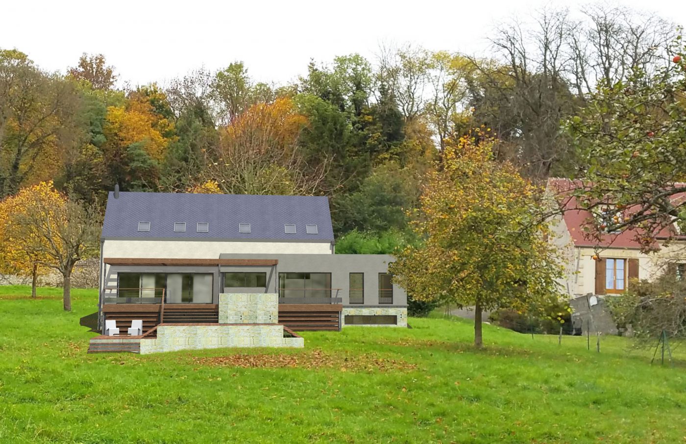 Philippe_Zerbib_Architecte_construction_maisons_ossature_bois_projet_maison_lamanthe_insertion